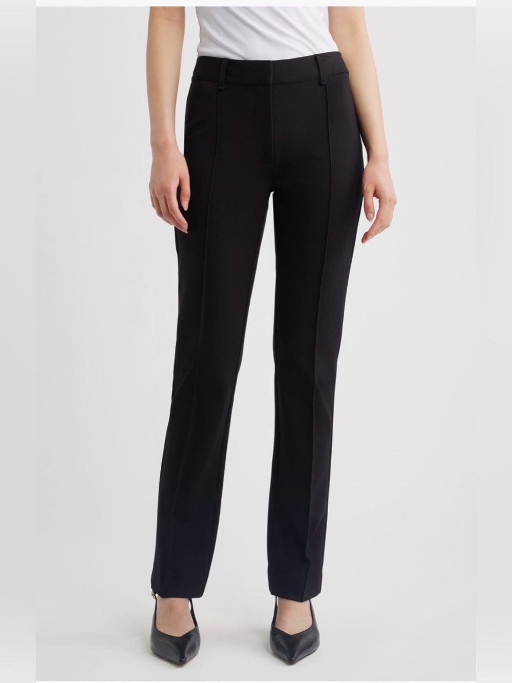 rag & bone Sutton Ponte Cigarette Pant in Black